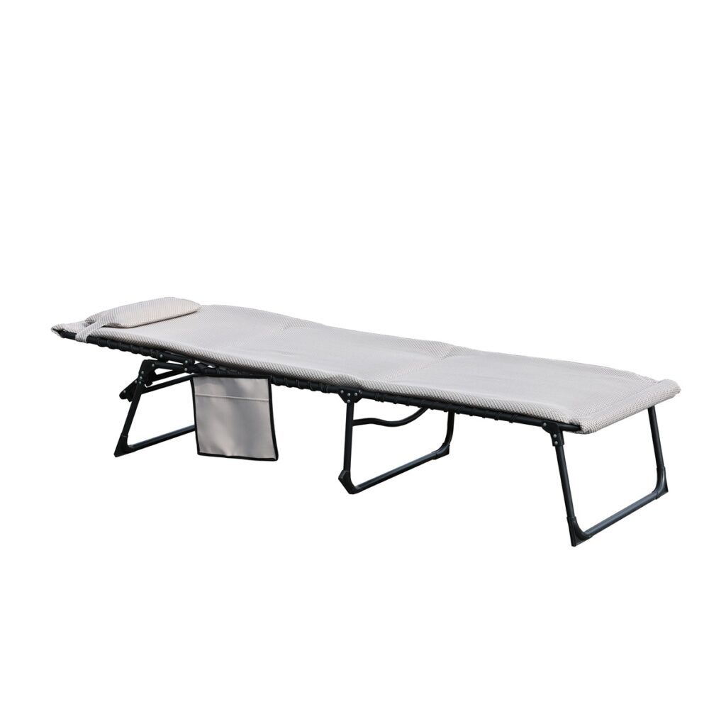 Deluxe Folding Garden Sun Lounger 5029936974679 2